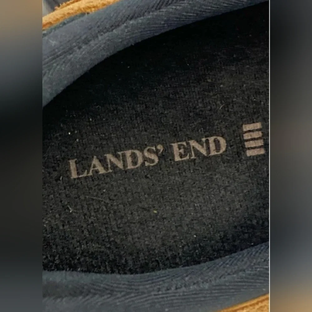 Lands' End All Weather Slip-on Suede Moc Shoes Men's Size 11 M MSRP $99.95